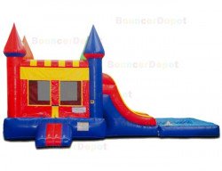 Double20Lane202 1725415275 Double Lane Castle Jumper & Slide Combo