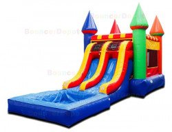 Double20Lane203 1725415275 Double Lane Castle Jumper & Slide Combo